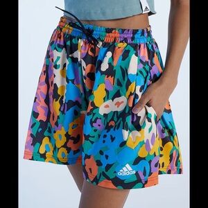 Adidas AOP abstract print shorts